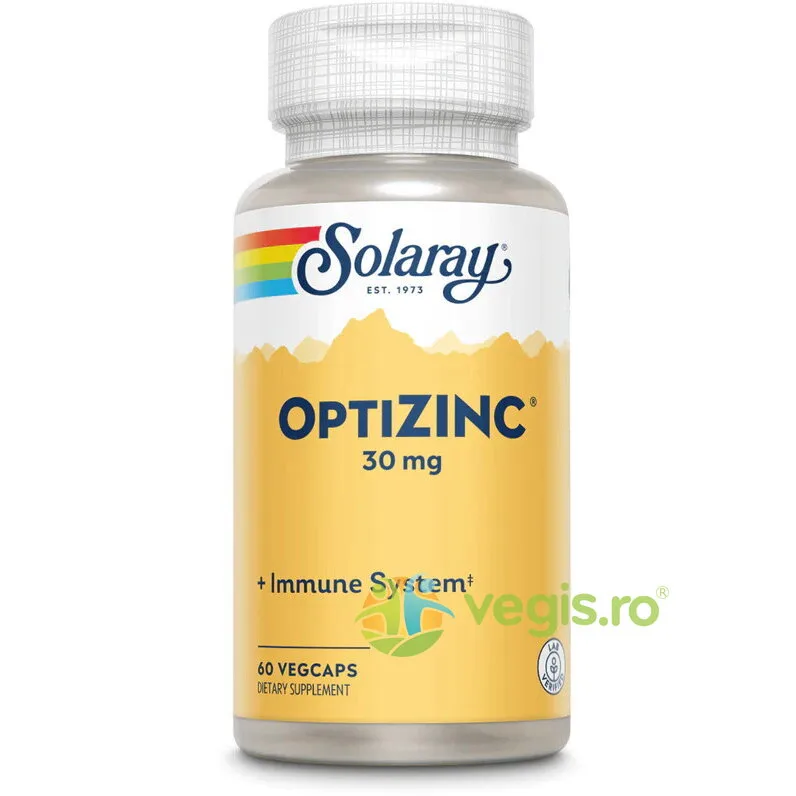 Optizinc 30mg 60cps Secom, Solaray — preț și oferte