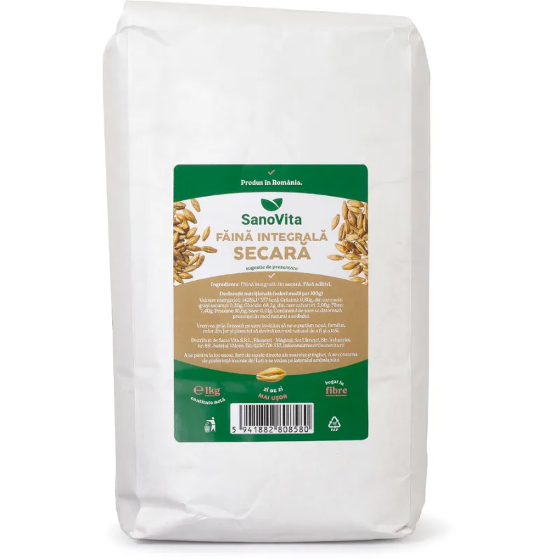 Faina din Secara Integrala 1kg SANOVITA — preț și oferte