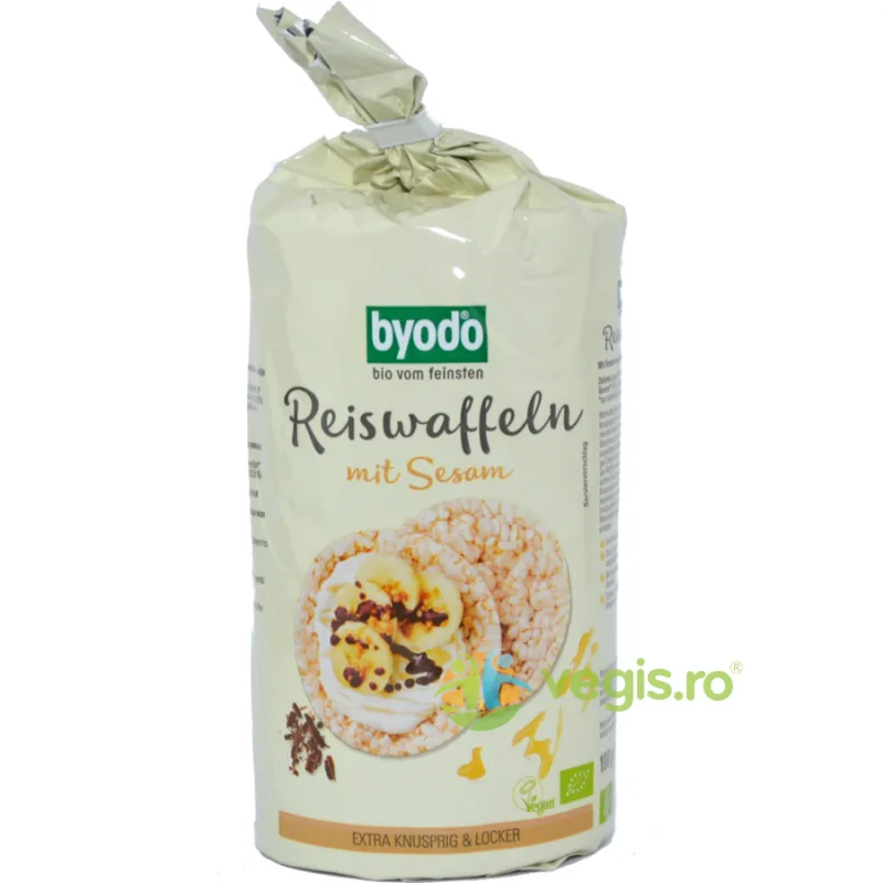 Vafe Din Orez Si Susan Fara Gluten Ecologice/Bio 100g BYODO — preț și oferte