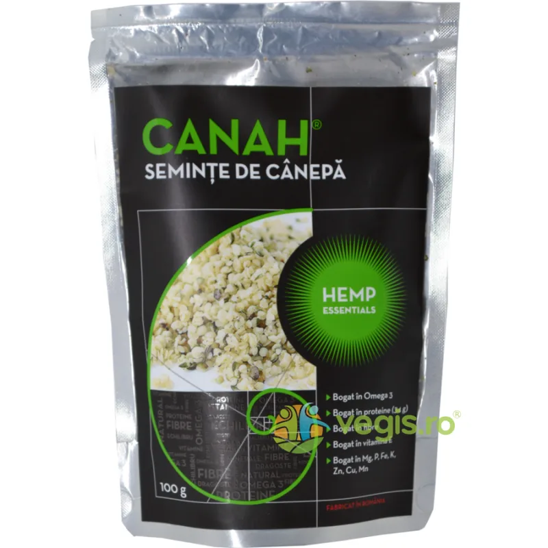 Seminte Decorticate de Canepa 100gr Canah — preț și oferte