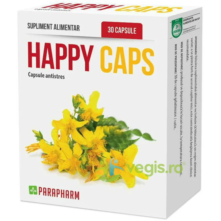 Happy Caps 30cps Quantum Parapharm — preț și oferte