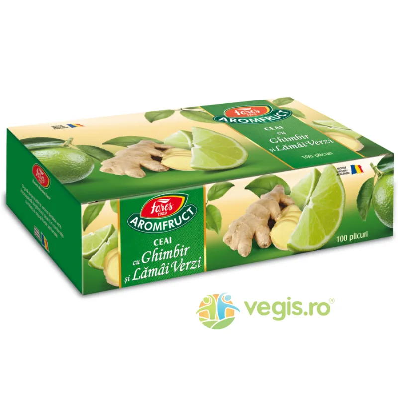 Ceai Aromfruct cu Ghimbir si Lamai Verzi 100dz FARES — preț și oferte