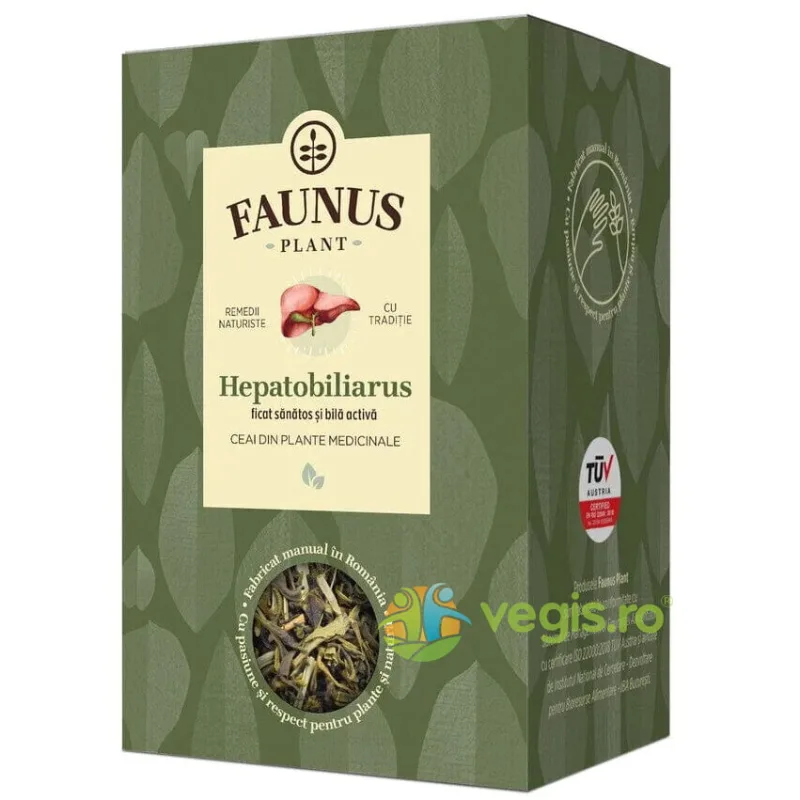 Ceai Hepatobiliarus (Ficat Sanatos si Bila Activa) 90g FAUNUS PLANT — preț și oferte