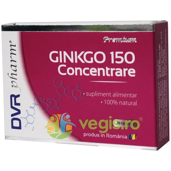 Ginkgo 150 Concentrare 20cps DVR&nbsp;PHARM — preț și oferte
