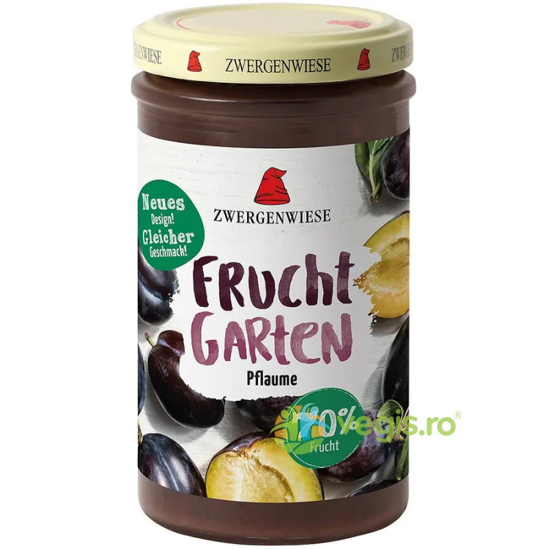 Gem de Prune Indulcit cu Nectar de Agave Ecologic/Bio 225g ZWERGENWIESE — preț și oferte