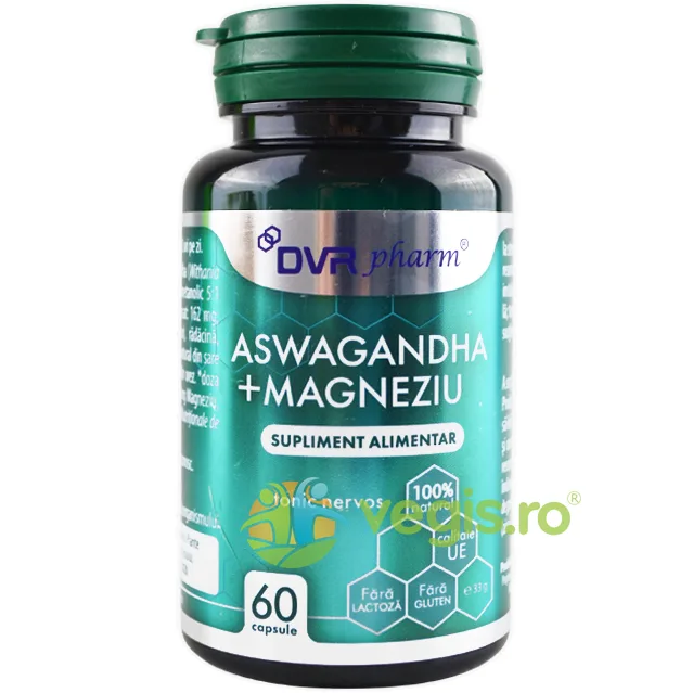 Ashwagandha + Magneziu 60cps DVR&nbsp;PHARM — preț și oferte