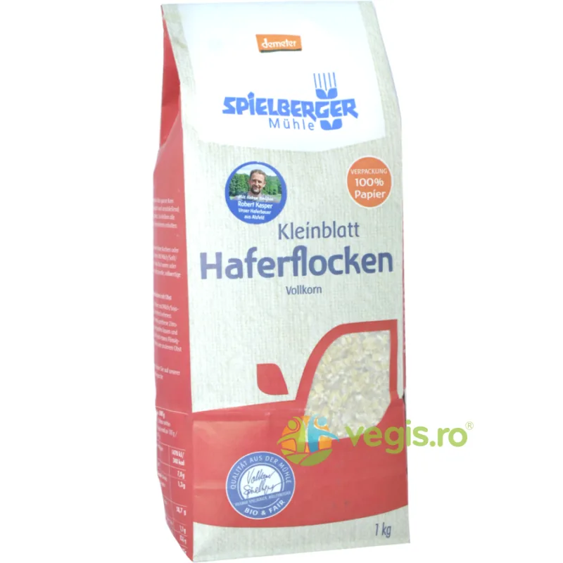 Fulgi Mici de Ovaz Integral Demeter Ecologic/Bio 1kg SPIELBERGER — preț și oferte