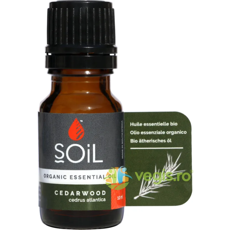 Ulei Esential de Cedru (Cedarwood) Ecologic/Bio 10ml SOiL — preț și oferte