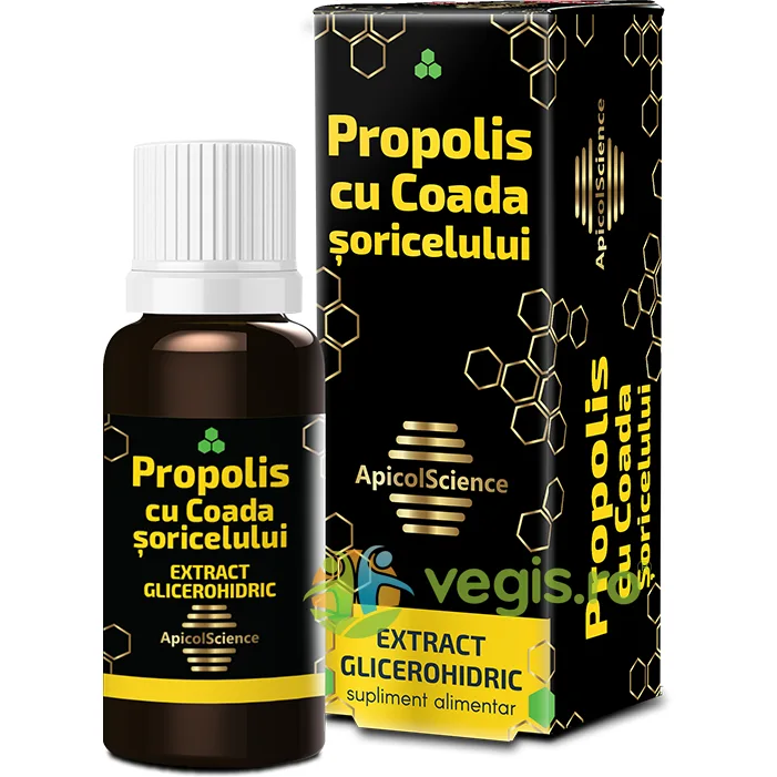 Propolis cu Coada Soricelului Extract Glicerohidric 30ml APICOLSCIENCE — preț și oferte
