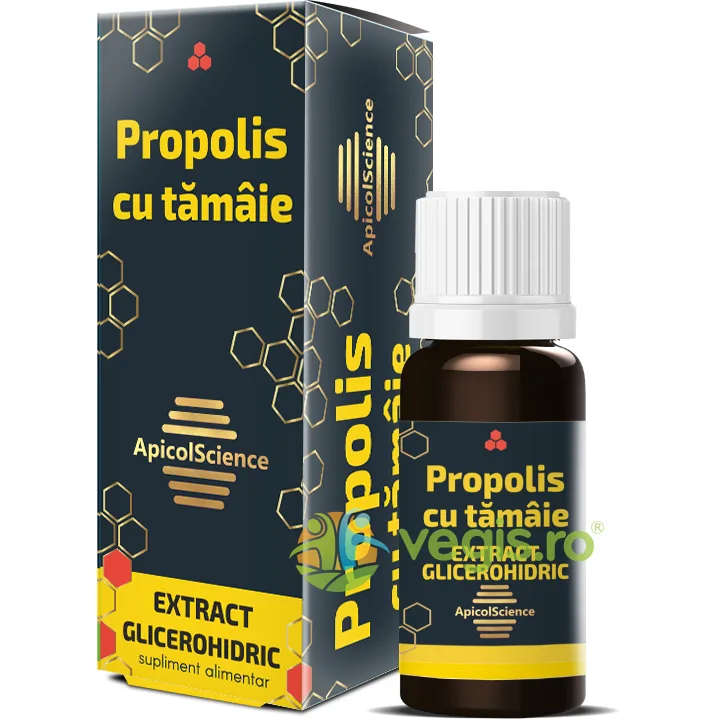 Propolis cu Tamaie Extract Glicerohidric 30ml APICOLSCIENCE — preț și oferte