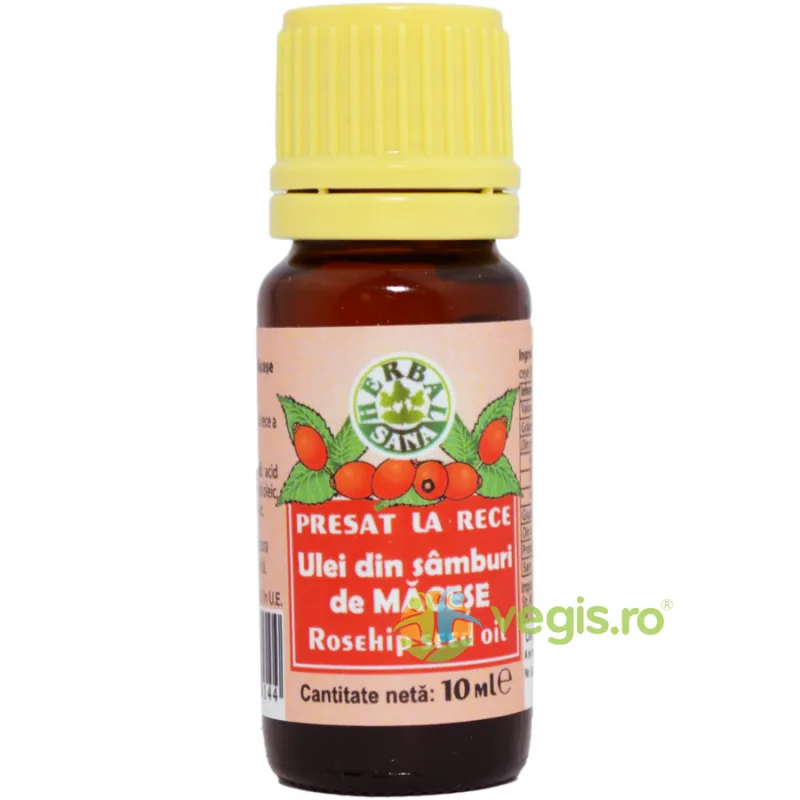 Ulei din Samburi de Macese Presat la Rece 10ml Herbavit — preț și oferte