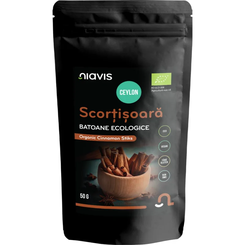 Scortisoara Ceylon Batoane Ecologice/Bio 50g NIAVIS — preț și oferte