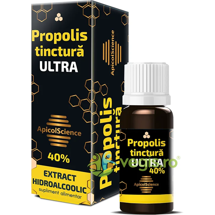 Propolis Tinctura Ultra 40% 10ml APICOLSCIENCE — preț și oferte