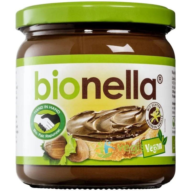 Bionella Crema Vegana de Ciocolata cu Alune de Padure Ecologica/Bio 400g — preț și oferte