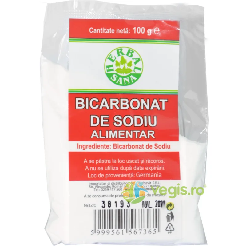 Bicarbonat de Sodiu 100g Herbavit — preț și oferte