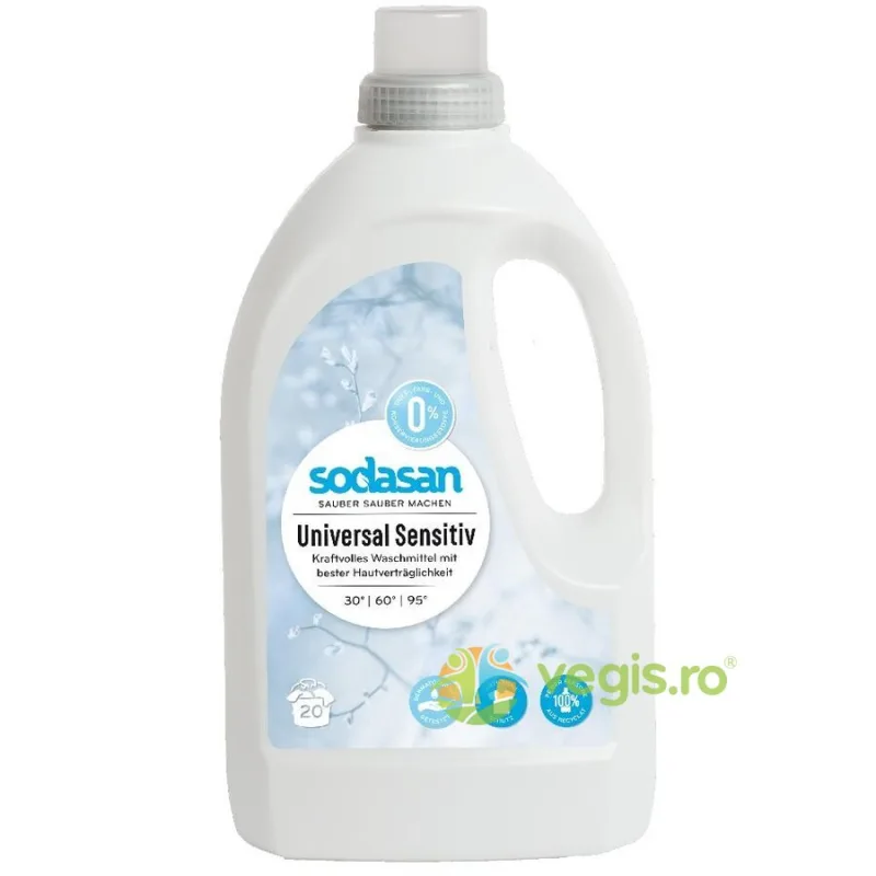 Detergent Lichid Universal Sensitiv 1.5L Sodasan — preț și oferte