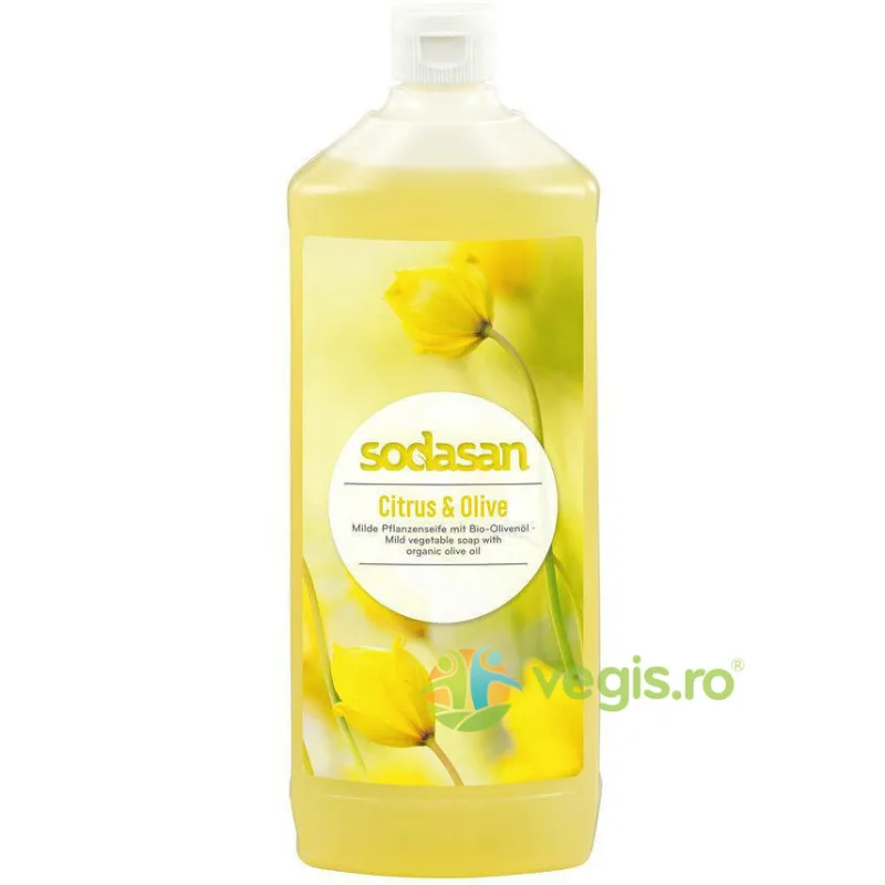 Sapun Lichid cu Lamaie si Masline 1L Sodasan — preț și oferte