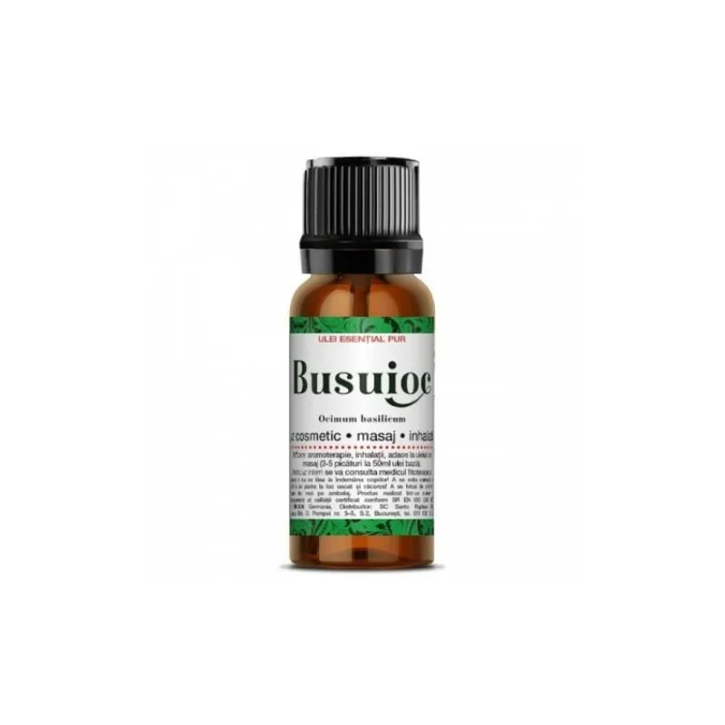 Ulei esential pur de busuioc, 10 ml, Steaua Divina — preț și oferte