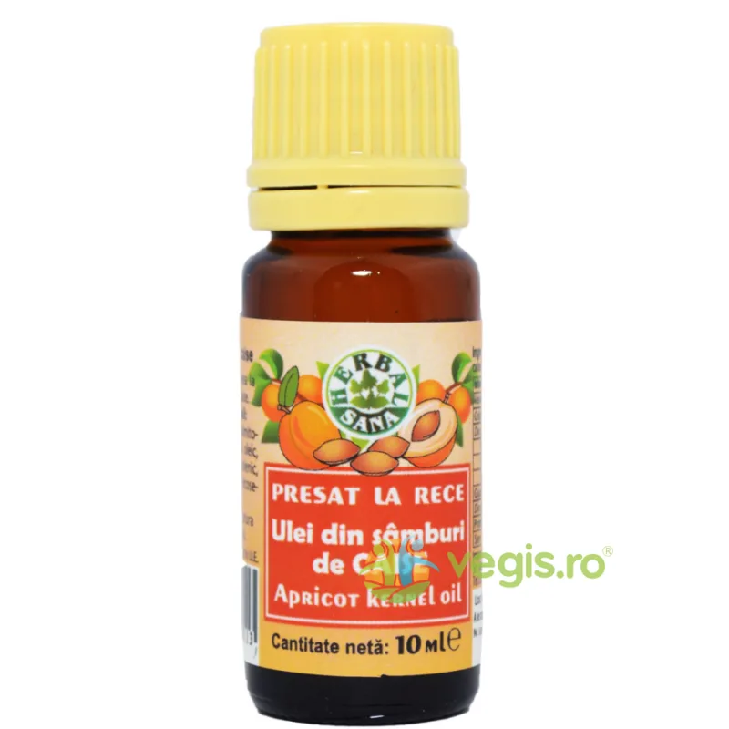 Ulei din Samburi de Caise Presat la Rece 10ml Herbavit — preț și oferte