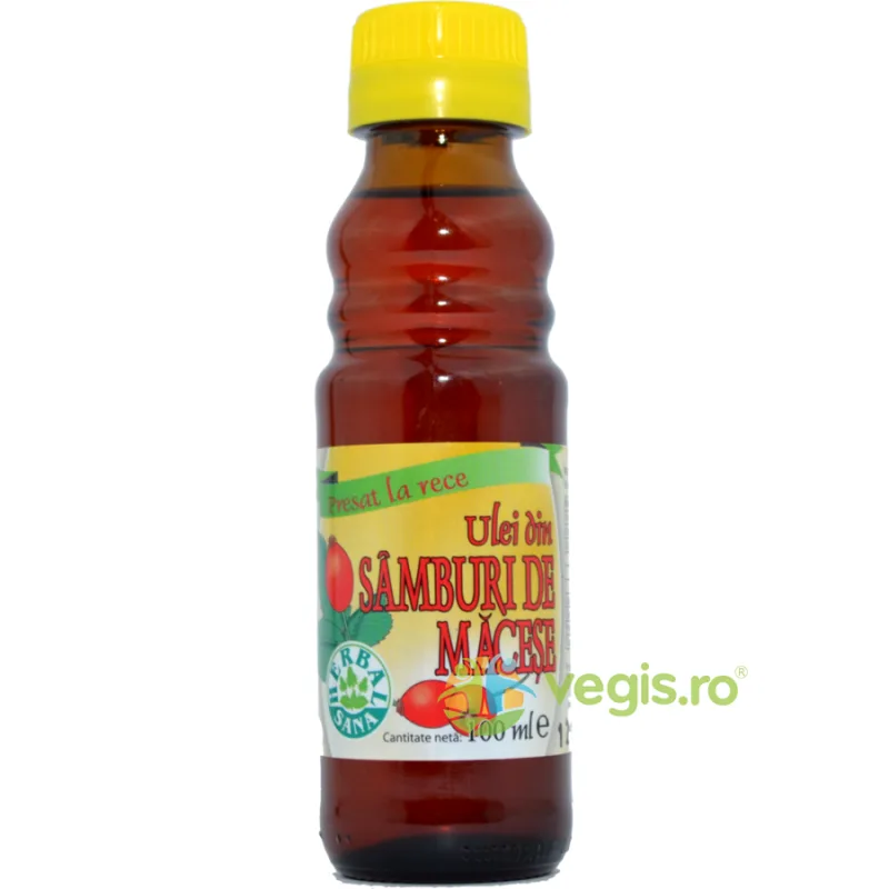 Ulei din Samburi de Macese Presat la Rece 100ml Herbavit — preț și oferte