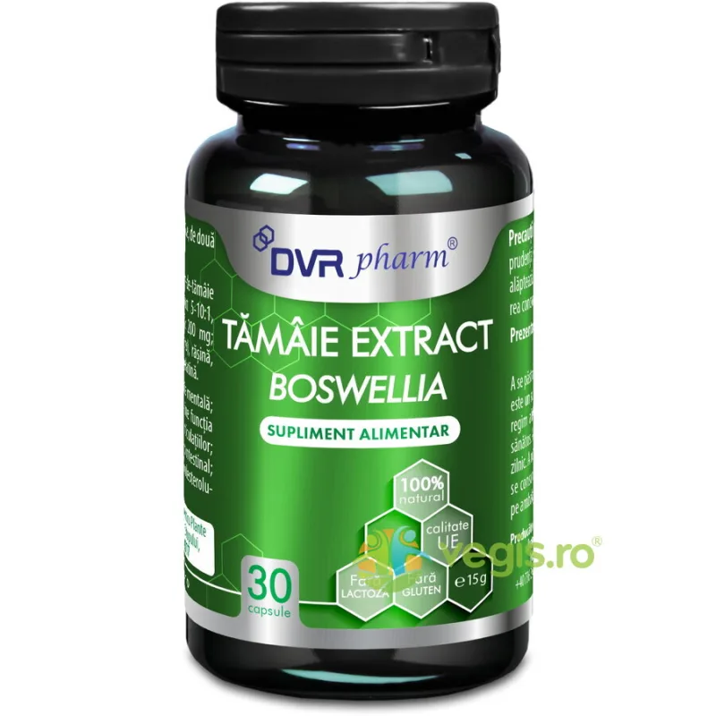 Tamaie Extract (Boswellia) 30cps DVR&nbsp;PHARM — preț și oferte