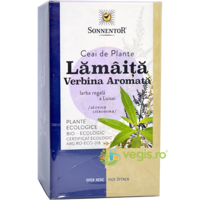 Ceai Lamaita si Verbina Aromata Ecologic/Bio 18dz SONNENTOR — preț și oferte