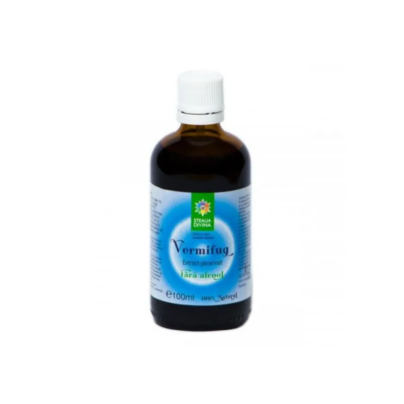 Vermifug, extract glicerat fara alcool, 100 ml, Steaua Divina — preț și oferte