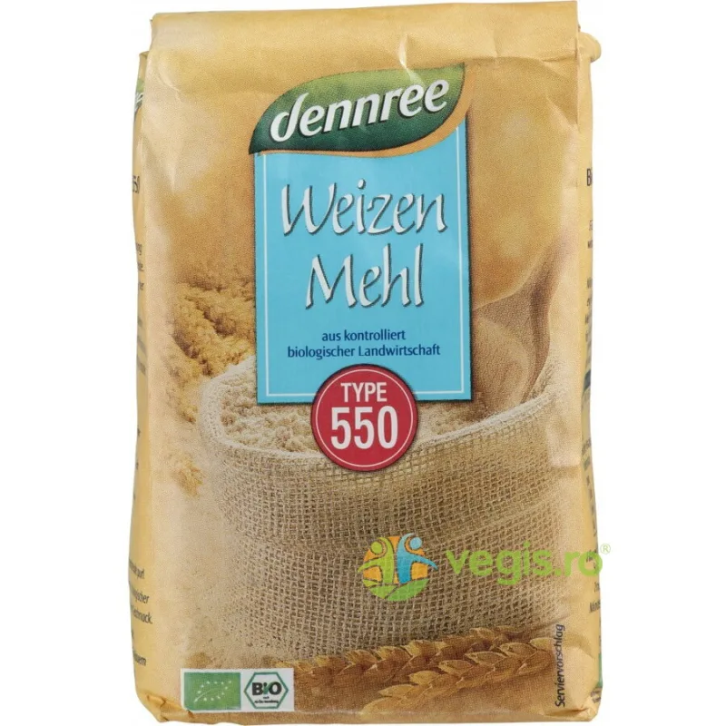 Faina Alba de Grau tip 550 Ecologica/Bio 1kg Dennree — preț și oferte