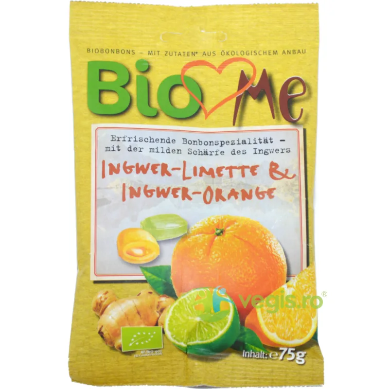 Bomboane cu Ghimbir, Lime si Portocala Ecologice/Bio 75g BIOdeta — preț și oferte