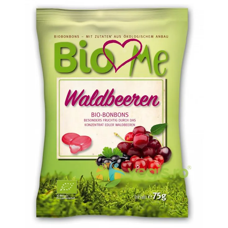 Bomboane cu Fructe de Padure Fara Gluten Ecologice/Bio 75g BIOdeta — preț și oferte