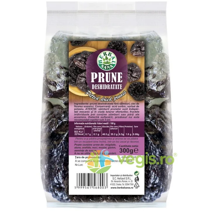 Prune Deshidratate 300g Herbavit — preț și oferte