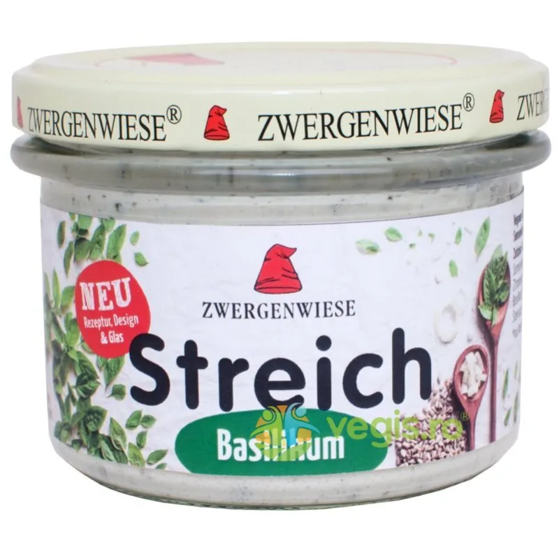 Pate Vegetal cu Busuioc Fara Gluten Ecologic/Bio 180g ZWERGENWIESE — preț și oferte