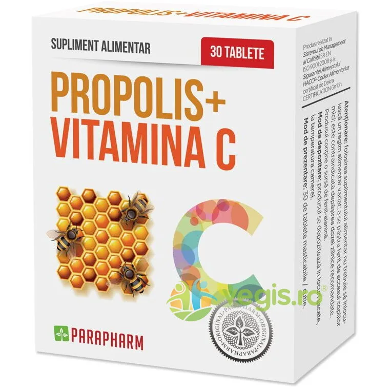 Propolis + Vitamina C 30tb Quantum Parapharm — preț și oferte