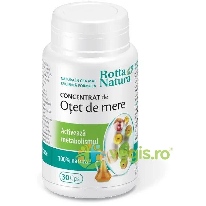 Otet de Mere Concentrat Metabolism Activ 30cps ROTTA NATURA — preț și oferte