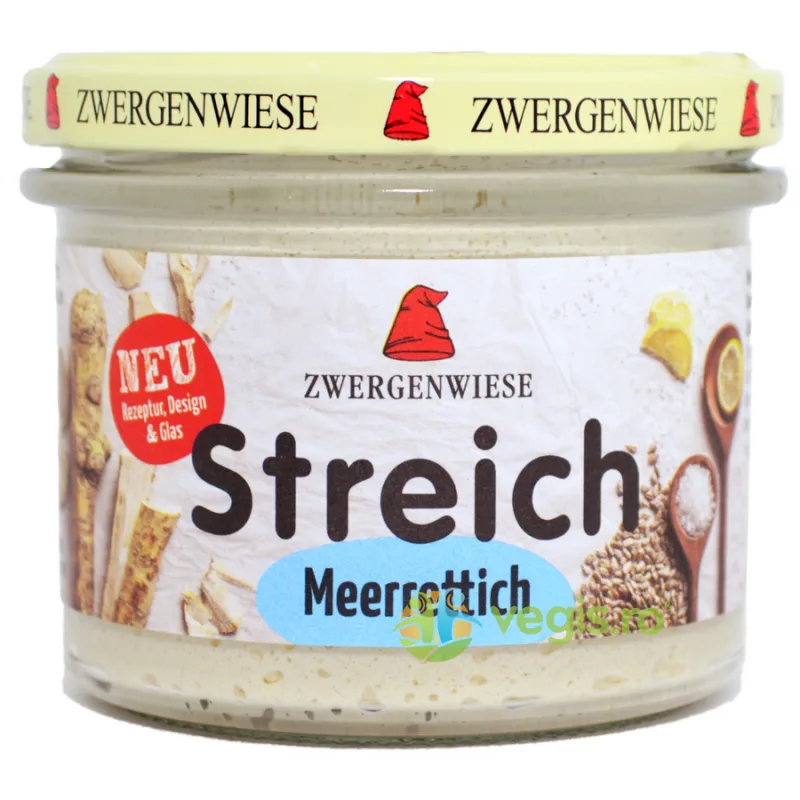 Pate Vegetal cu Hrean Fara Gluten Ecologic/Bio 180g ZWERGENWIESE — preț și oferte