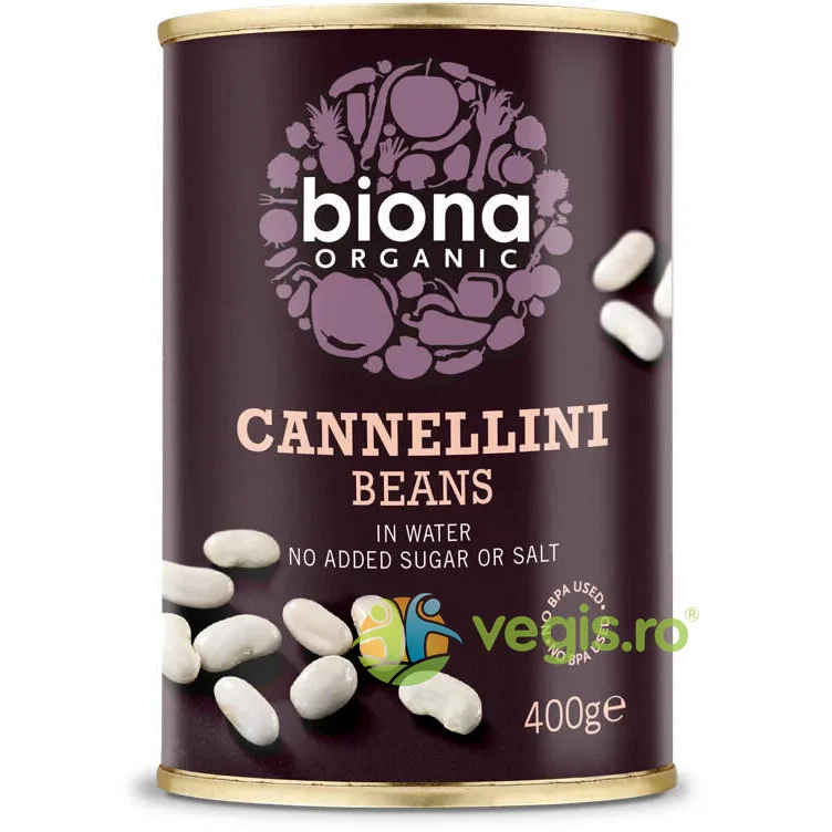 Fasole Alba Mica in Doza (Cannellini) Ecologica/Bio 400g BIONA — preț și oferte