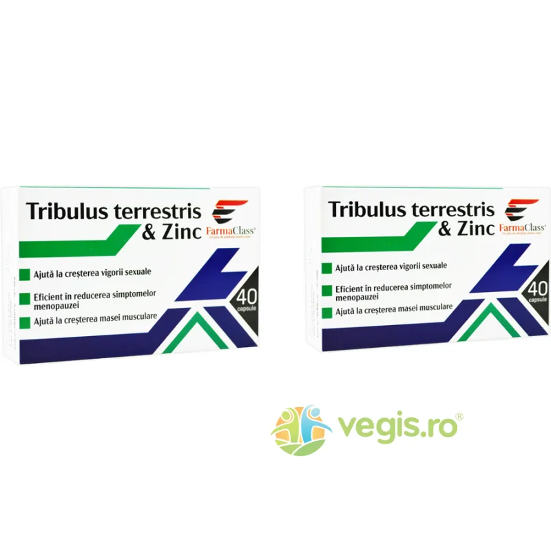Pachet Tribulus Terrestris si Zinc 40cps+40cps Farmaclass — preț și oferte