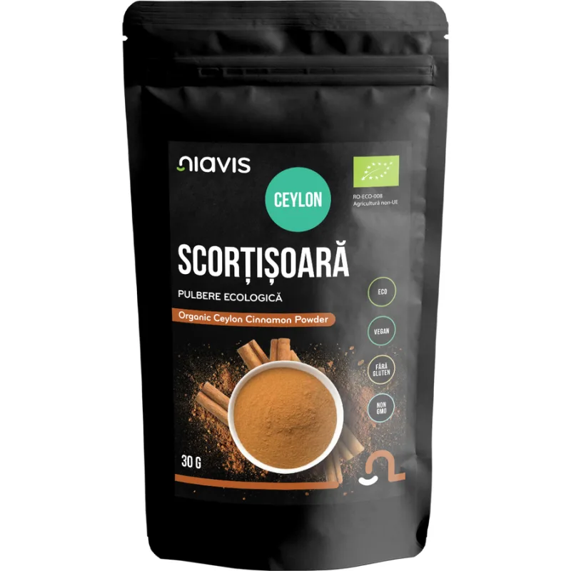 Scortisoara Ceylon Pulbere fara Gluten Ecologica/Bio 30g NIAVIS — preț și oferte