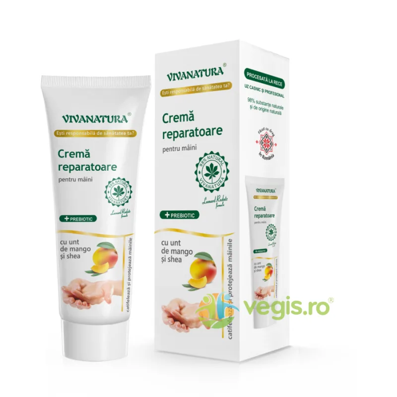 Crema Reparatoare pentru Maini cu Unt de Mango si Shea 50ml — preț și oferte