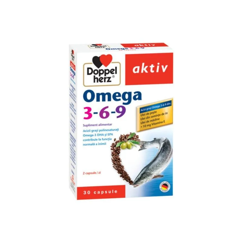 Aktiv Omega-3-6-9, 30 capsule, Doppelherz — preț și oferte