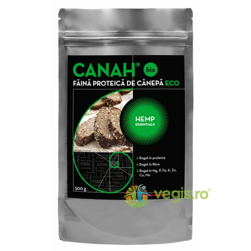 Faina Proteica de Canepa Ecologica/Bio 500g Canah — preț și oferte