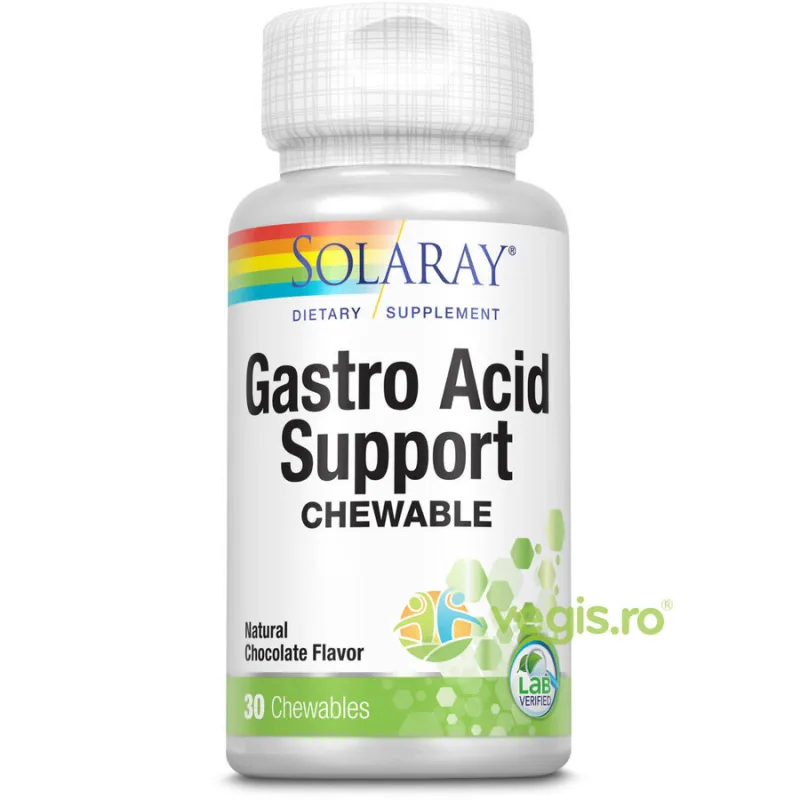 Gastro Acid Support 30tb masticabile Secom, Solaray — preț și oferte