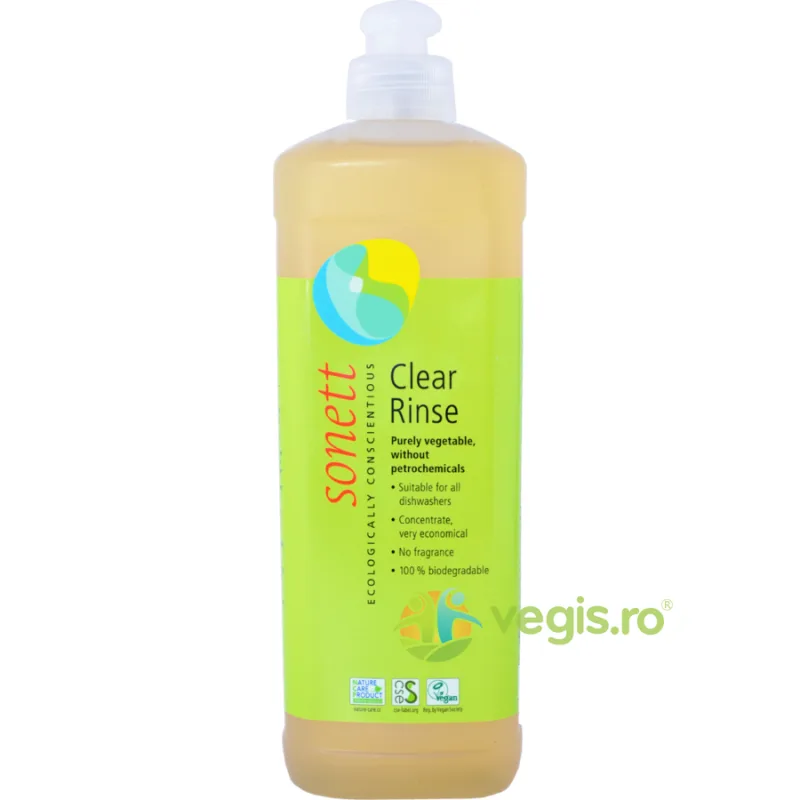 Solutie pentru Clatirea Vaselor in Masina de Spalat Ecologica/Bio 500ml SONETT — preț și oferte