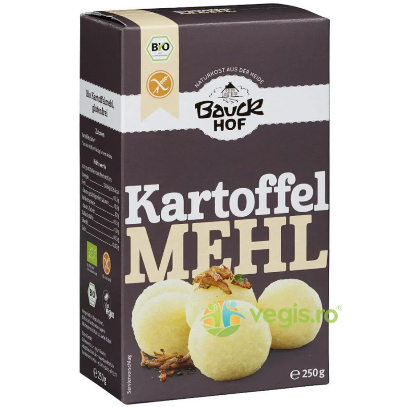 Amidon din Cartof Fara Gluten Ecologic/Bio 250g BAUCKHOF — preț și oferte