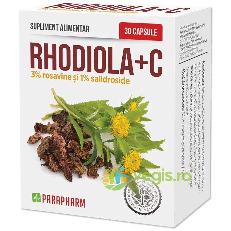 Rhodiola + C 30cps Quantum Parapharm — preț și oferte