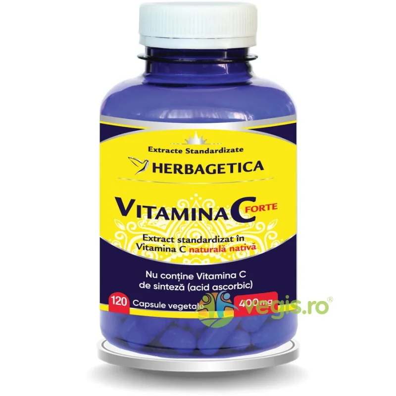 Vitamina C Forte 400mg 120cps HERBAGETICA — preț și oferte