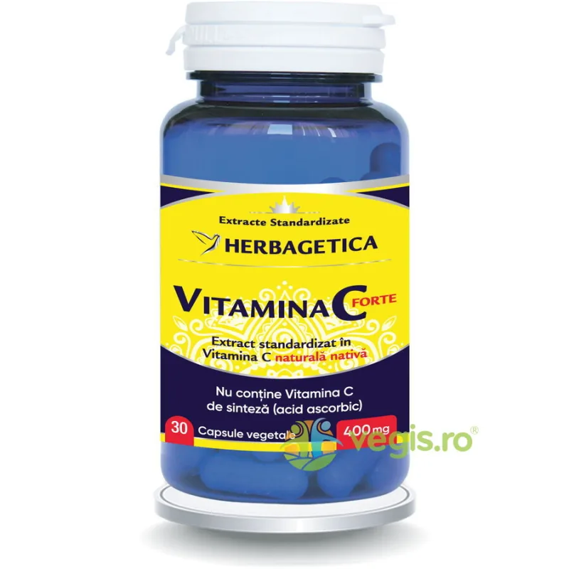 Vitamina C Forte 400mg 30cps HERBAGETICA — preț și oferte