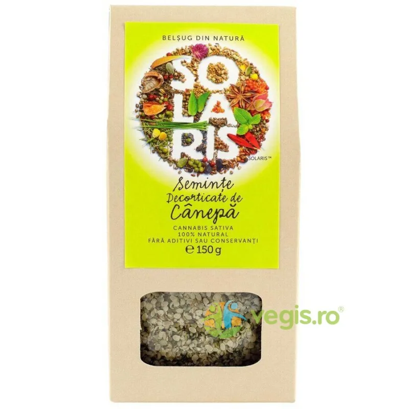 Seminte Decorticate de Canepa 150g SOLARIS — preț și oferte