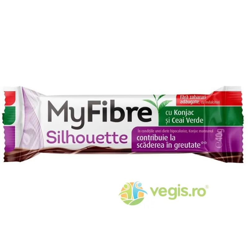 Baton Silhouette cu Konjac si Ceai Verde MyFibre 40g SLY&nbsp;NUTRITIA — preț și oferte