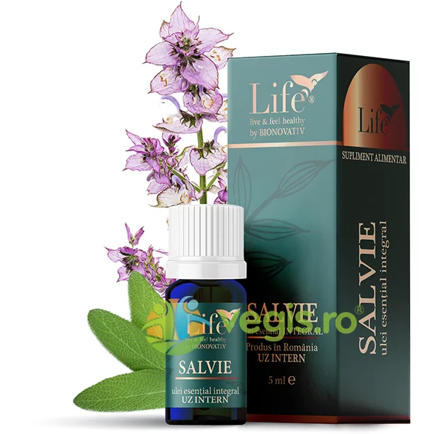 Ulei Esential de Salvie Integral pentru Uz Intern 5ml BIONOVATIV — preț și oferte